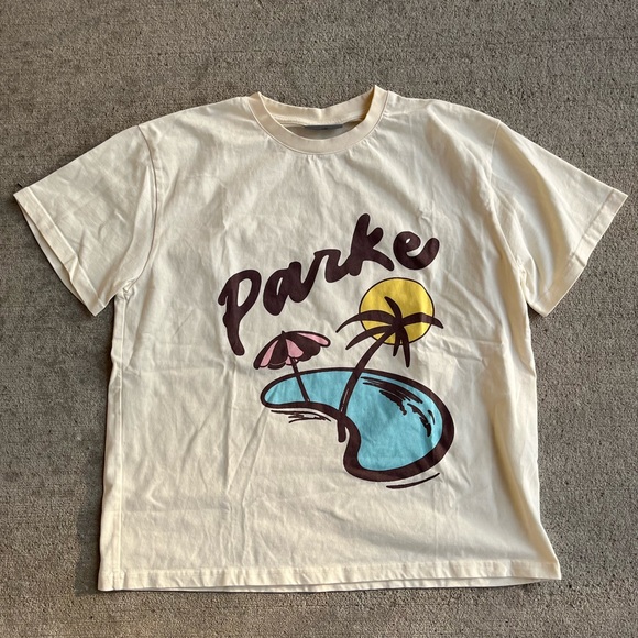 Parke Miami resort graphic tee t-shirt short sleeve top NWOT - Picture 1 of 4